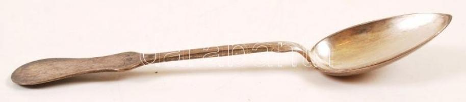 Ezüst (Ag.) teáskanál (6db), jelzett, nettó: 107g, h:14,5 cm