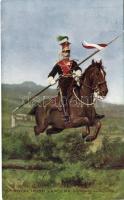 5th Royal Irish Lancers, horse, Raphael Tuck & Sons, Oilette Postcard 9367.