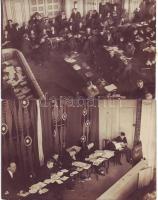 1917 Magyar Szocialisták a stockholmi békekongresszuson 4 db fotó képeslap