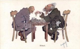 'Schach' Chess game B.K.W.I. 234-5. s: Carl Josef