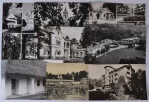 50 db MODERN magyar fekete fehér városképes lap / 50 modern Hungarian black and white town-view postcards