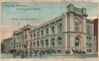 Warsaw, Warszawa; Reichsbank, litho (EK)