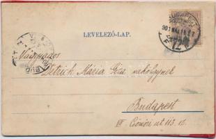 Floral greeting, silk card