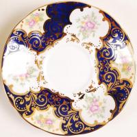 Jelzett angol teás csésze, matricás, hibátlan, m:7 cm