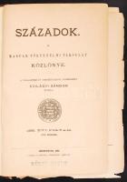 1895 Bp., Századok, A Magyar Történelmi Társulat közlönye, egészvászon kötésben