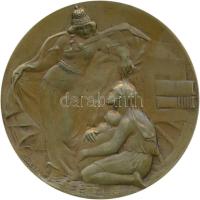 Székely Károly (1880-1941) 1915. "A Magyar Királyi Honvédelmi Minisztérium Hadsegélyező Hivatala a Világháború Emlékéül A Hadsegélyezés Önfeláldozó Munkásának" bronz emlékérem (78.5g/61mm) T:2- Hungary 1915. "Royal Hungarian War Department for Volunteers in war" commemorative bronze medallion. Sign.: Károly Székely (78.5g/61mm) C:VF HP-5097.