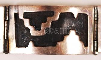 Modern ezüst (Ag.) karlánc, jelzett, ékszeres dobozban, nettó: 36 g