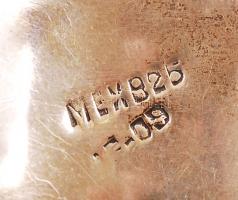 Modern ezüst (Ag.) karlánc, jelzett, ékszeres dobozban, nettó: 36 g