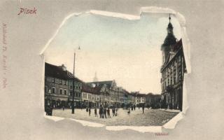 Písek, Námestí; Nakladatel Th. Kopecky / main square