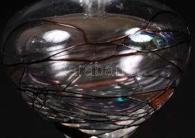 Iparművész kiöntők (2db), kézzel díszített, hibátlan, m:29 és 24 cm