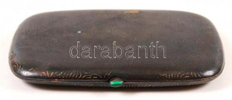 Ezüst (Ag.) cigarettatálca, jelzett, kisebb lepattanásokkal, 11×7,5 cm, nettó:107 g