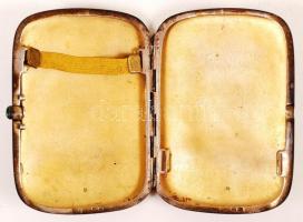 Ezüst (Ag.) cigarettatálca, jelzett, kisebb lepattanásokkal, 11×7,5 cm, nettó:107 g