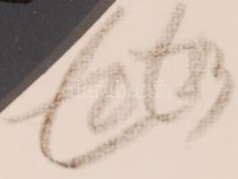 Amerigo Tot (1909-1985): Kavicsasszonyok. Szitanyomat, papír, jelzett, d:30 cm