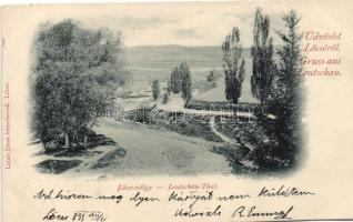 1899 Lőcse, Lőcse-völgy; Latzin János könyvkereskedő kiadása