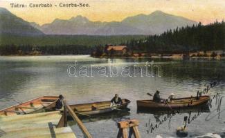 Tátra, Csorba-tó, csónakázók