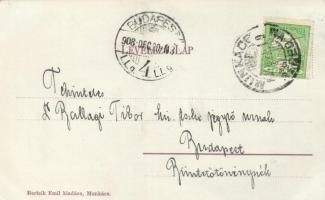 Munkács, Járásbíróság; Bertsik Emil kiadása / court