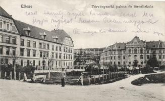 Lőcse, Törvényszéki palota, főreáliskola / court, secondary school
