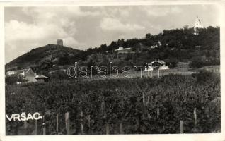 Versec, Várhegy, templom, szőlő ültetvény / castle mountain, church, vineyard (fl)