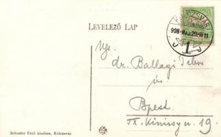 Kolozsvár, Piaristák temploma, egyetem; Schuster Emil kiadása / church, university