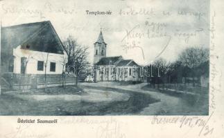 Balatonszemes, Templom tér