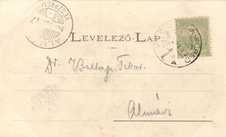 Balatonfüred, Savó-kút a Klotild-udvar előtt; Koller Károly kiadása