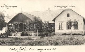 Révfülöp, Balatongyöngye szálloda; kiadja Schwarz József kiadása