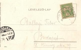 Fonyód-fürdő, Tevely- és Márffy-villa; Gerő Zsigmond könyvkereskedésének kiadása