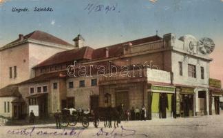 Ungvár, theatre, shops