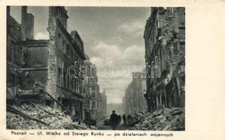 Poznan, destroyed market place