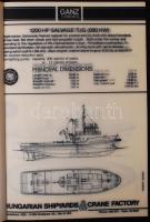 Ganz Hajógyár katalógusa, benne a hajók rajzaival