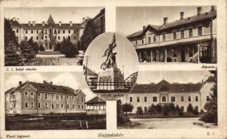 Hajmáskér, Tiszti lakások, vasútállomás, Hősök szobra (fl)