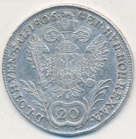 Ausztria 1806A 20Kr Ag "I. Ferenc" T:2- Austria 1806A 20 Kreuzer Ag "Franz I" C:VF