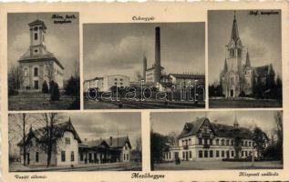 Mezőhegyes, Római katolikus és Református templom, cukorgyár, vasútállomás, Központi szálloda