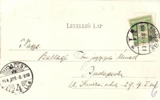 Kolozsvár, Deák Ferenc utca; Schuster Emil kiadása / street, shops