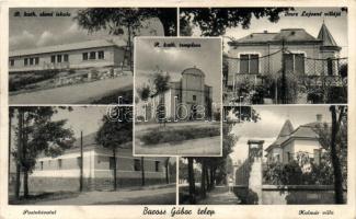 Budapest XXII. Baross Gábor telep, Római katolikus templom és elemi iskola, Imre Lajosné villája, Postahivatal, Kalmár villa