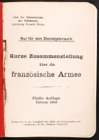Kurze Zusammenstellung über die franzözische Armee, Meziéres Charleville, 1918. Chefs des Generalsta...