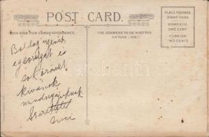 Hebrew New Year greeting, Judaica, Emb. silk card