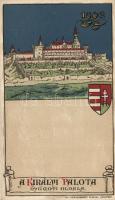 Budapest 1602 A királyi palota nyugoti oldala; Geittner és Rausch kiadása