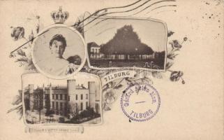 1898 Tilburg, Paleis / royal palace, Queen Wilhelmina, floral