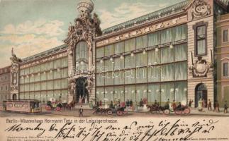 Berlin, Leipzigerstrasse, Warenhaus Hermann Tietz / Tietz department store, litho