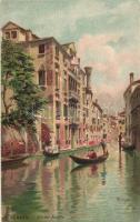 Venice, Venezia; Rio del Pestrin, litho s: Mernagazzi