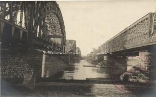 Riga, demolished bridges, photo