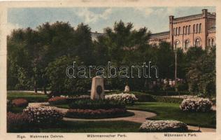Riga, Wöhrmannscher Park, Polytechnikum / Wöhrmann's park, Polytechnical Institute