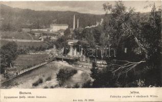 Vilnius, Wilna; Fabryka papieru / paper factory (wet damage)