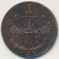 Ausztria 1816A 1/4Kr T:2- Austria 1816A 1/4 Kreuzer C:VF