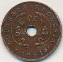 Dél-Rhodesia 1952. 1p T:2- Southern Rhodesia 1952. 1 Penny C:VF