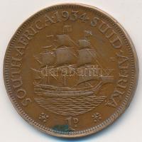 Dél-Afrika 1934. 1p T:2- South Africa 1934. 1 Penny C:VF