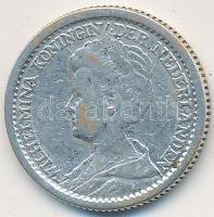 Hollandia 1916. 25c Ag "Wilhelmina" T:2-
Netherlands 1916. 25 Cents Ag "Wilhelmina&qu...