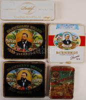 régi, fém cigarettás dobozok 5 db / vintage cigarette boxes