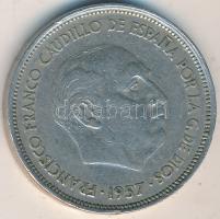 Spanyolország 1957.(58) 25P "Caudillo" T:2-
Spain 1957.(58) 25 Pesetas "Caudillo&quot...